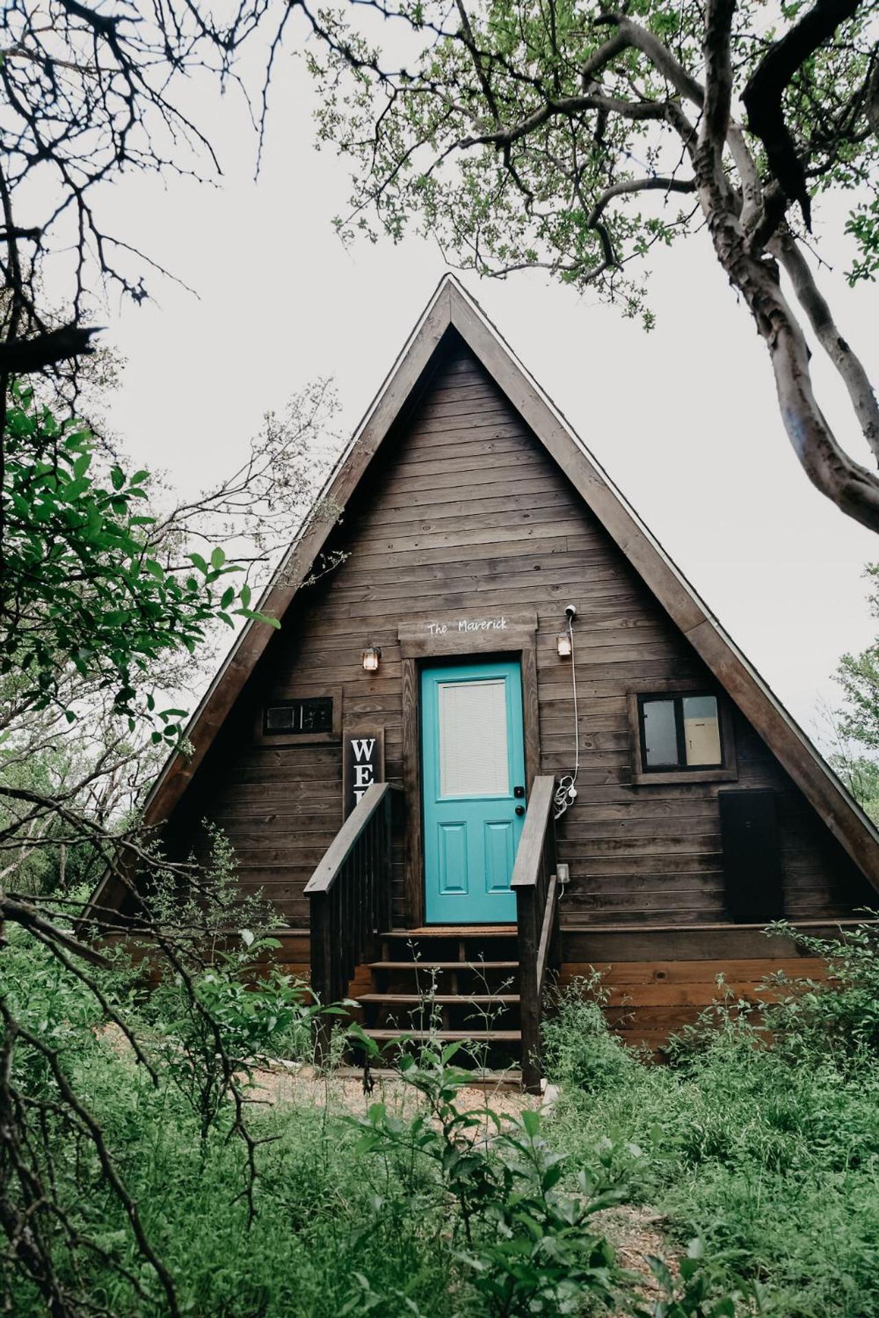The Maverick: A-Frame W/ Hammock And Tree Top View New Braunfels Kültér fotó